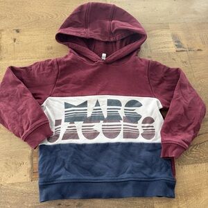 Marc Jacobs Kids Hoodie Burgundy and Navy size 6 years